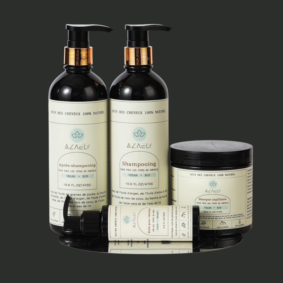 Kit soins capillaires naturels – Coffret réparation & mise en forme pour tous types de cheveux | Azaely