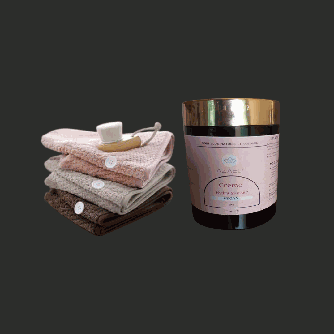 Kit Céleste : Baume hydratant & Serviette Microfibre, absorbante