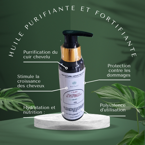 Huile Purifiante et Fortifiante : Croissance et Renforcement Cheveux