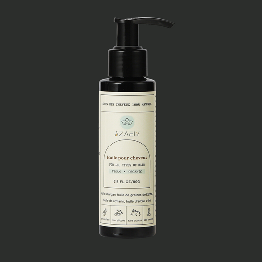 Huile capillaire (AZAELY) pour cheveux abimés, cassant, ternes