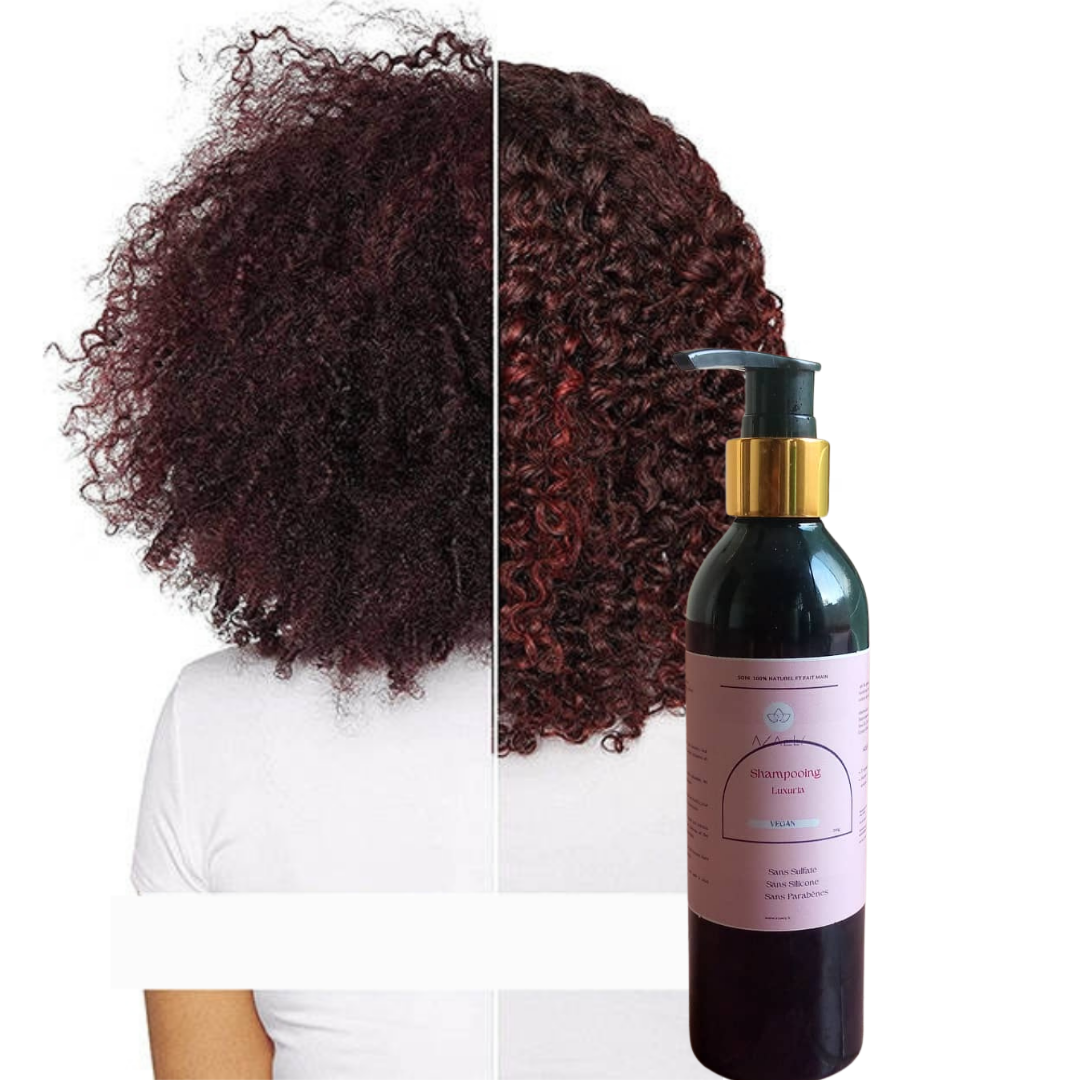 Shampooing (Luxuria) pour les cheveux texturés, bouclés, afro et frisés en manque d'hydratation