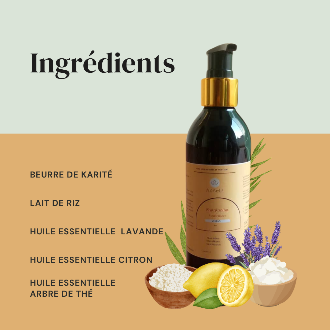 Shampoing (VoluBrillance) pour des cheveux abimés,secs , cassant, ternes