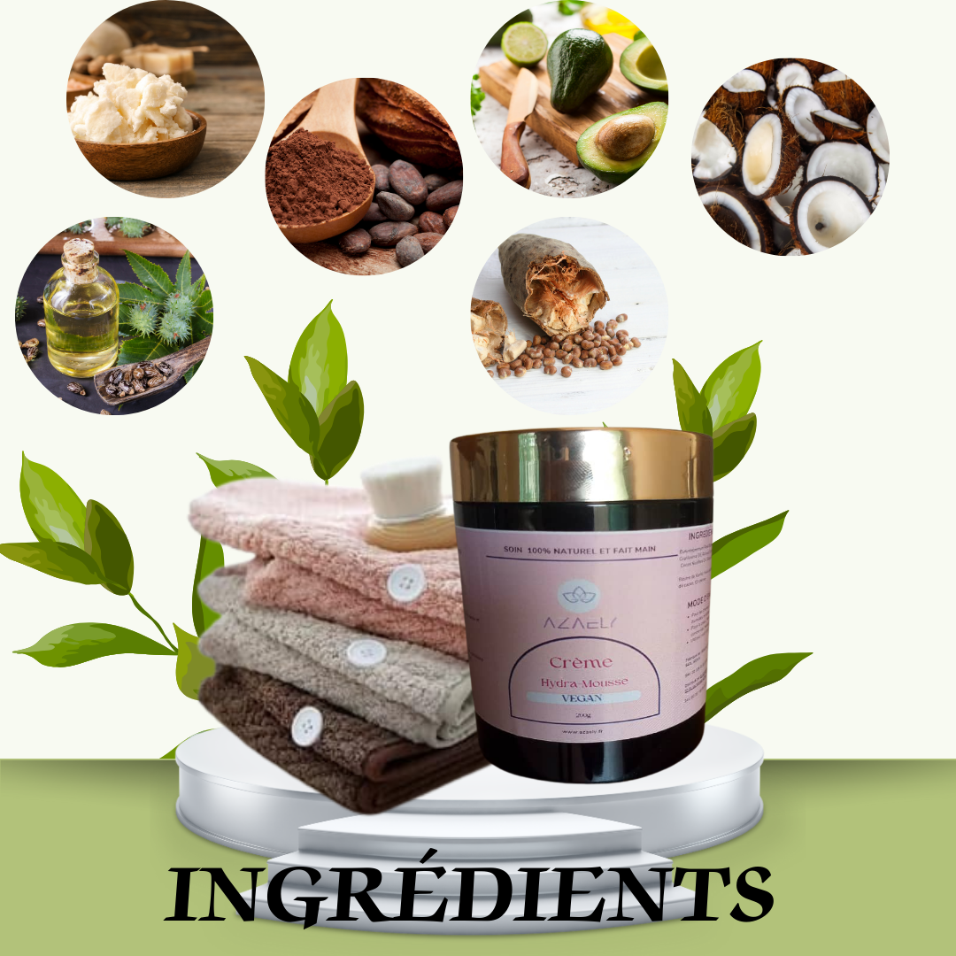 Kit Céleste : Baume hydratant (Hydra-Mousse) & Serviette Microfibre, absorbante