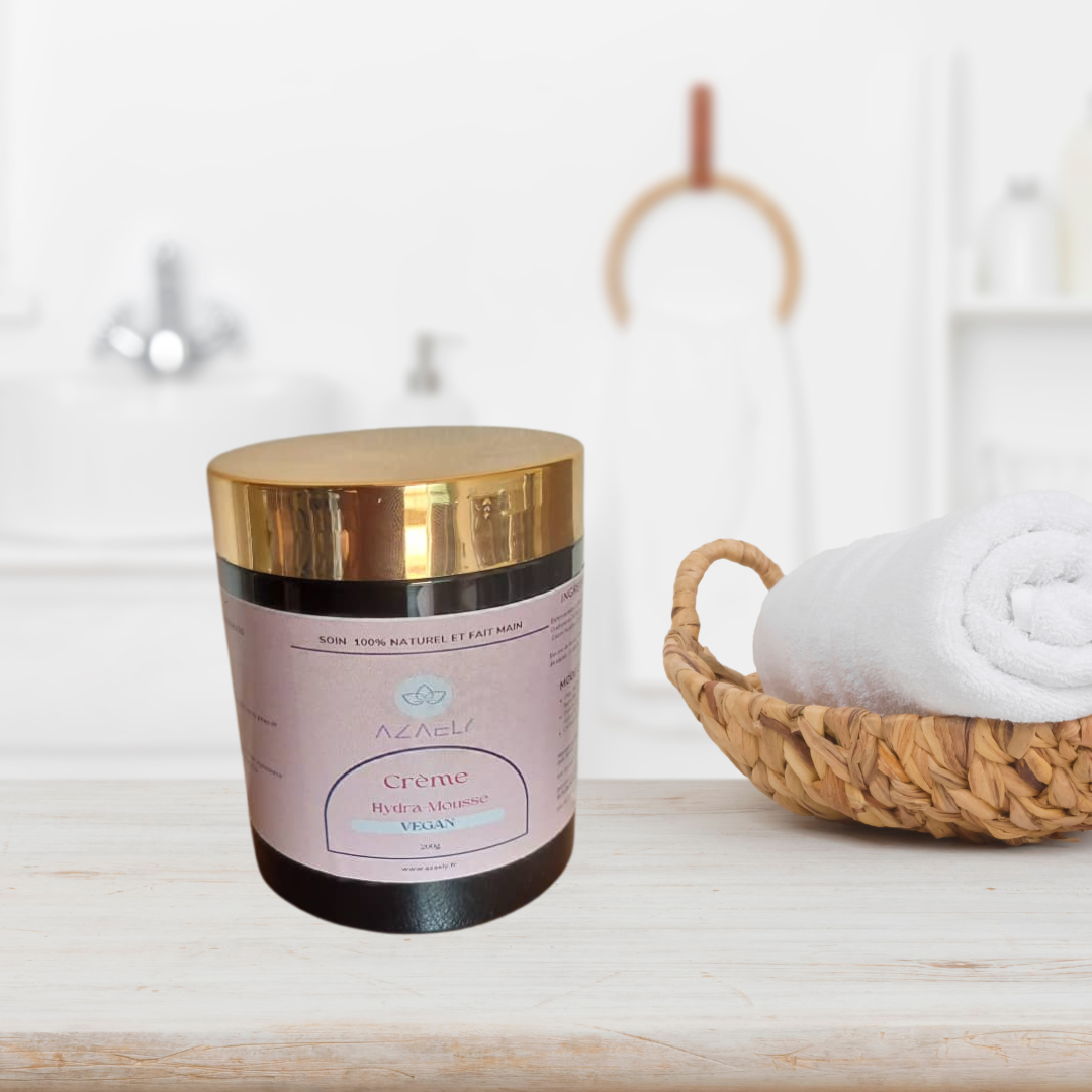 Le baume hydratant (Hydra-Mousse) AZAELY pour peau séche et cheveux secs