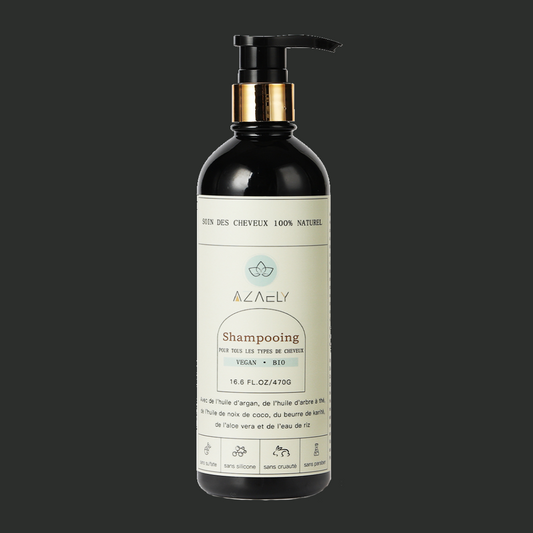 Shampooing AZAELY pour cheveux abimés, secs,ternes et cassants