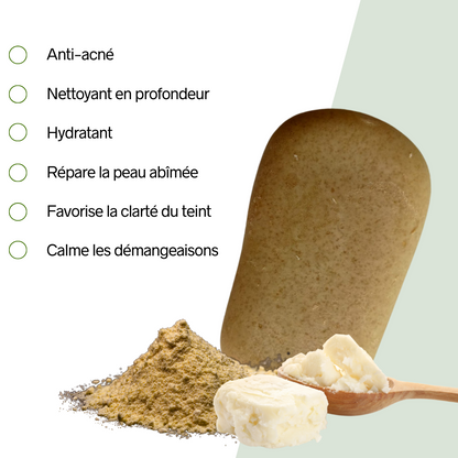 Savon (DouceurSoufre) AZAELY pour tous les peaux grasses et mixte