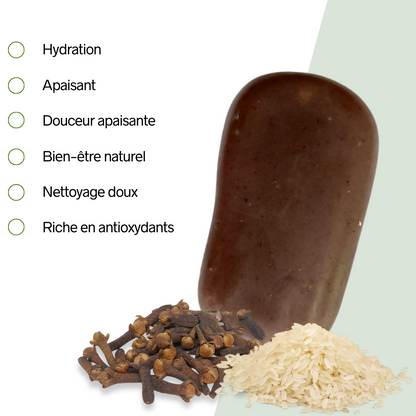 Savon PuretéGiroflée AZAELY pour hydrater et nourrir les peaux séches