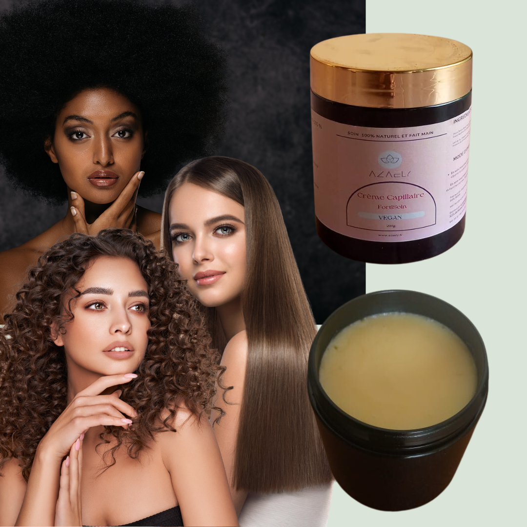 Le masque capillaire et aprés shampoing (FortiSoin) AZAELY pour réparer et nourrir les cheveux en profondeur