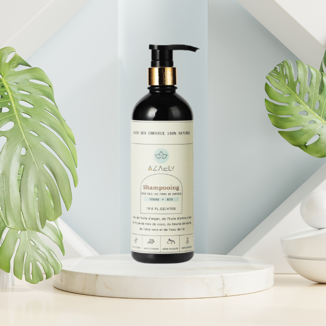 Shampooing AZAELY pour cheveux abimés, secs,ternes et cassants