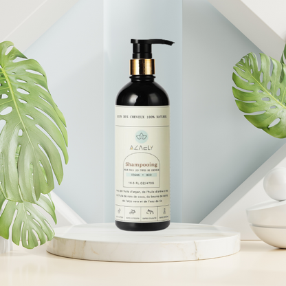 Shampooing AZAELY pour cheveux abimés, secs,ternes et cassants